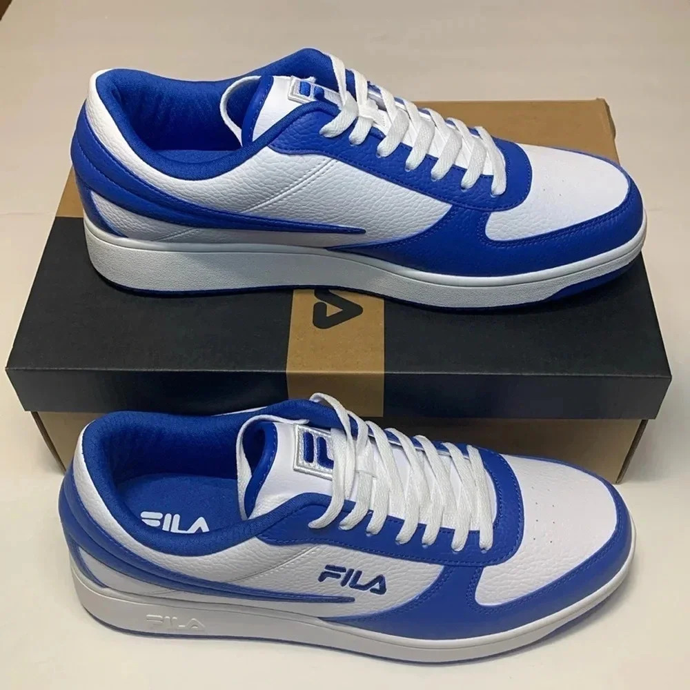 FILA A-Low Top Sneakers A-Low White Blue Men’s Size 10 NWT